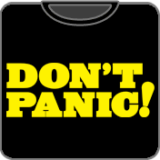 Don't Panic t shirt